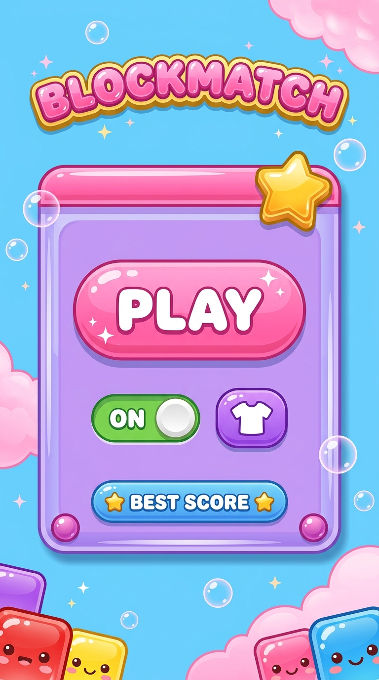 BlockMatch — cute jelly block puzzle